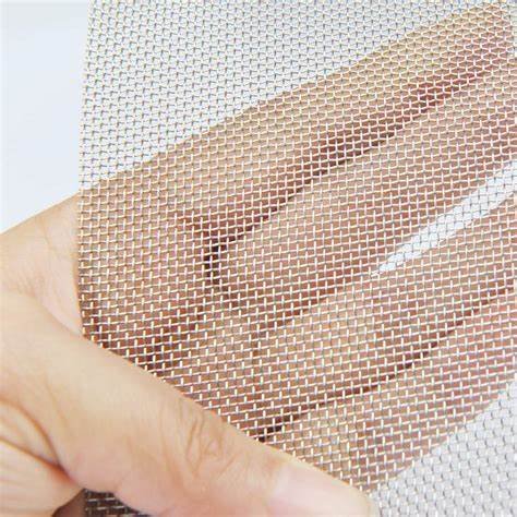 304 Stainless Steel Wire Mesh 60x60 Mesh 0.011in Diameter Wire Width of Opening 0.006in Plain weave