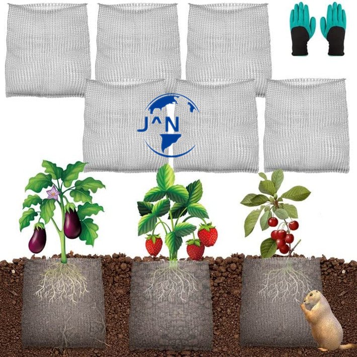 Plant Root Guard Baskets, 1 Gallon 3 Gallon 5 Gallon Stainless Steel Wire Baskets, Gopher Wire Mesh Cages Underground Plant Root