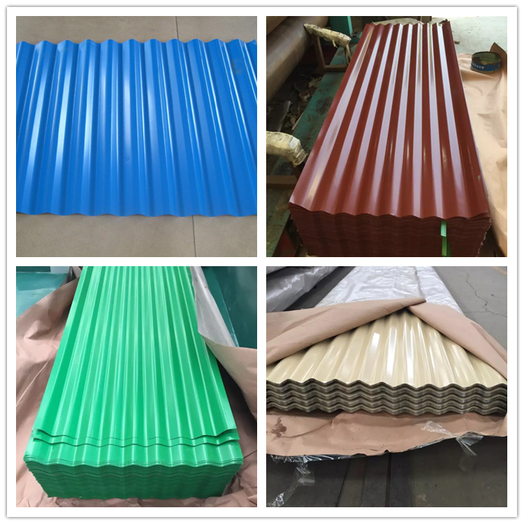 PPGI Prepainted galvanized steel roofing sheet garage rolling shutter door Wave T-shaped corrugated sheet special-shaped roofing