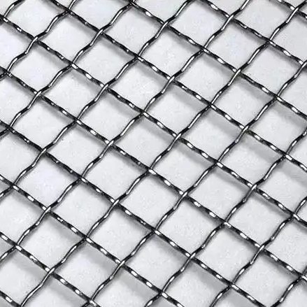 3 Mesh 6.3 mm Aperture 2.2 mm Wire diameter 1m*30m 304 Stainless Steel Crimped Wire Mesh Mine Screen Filter