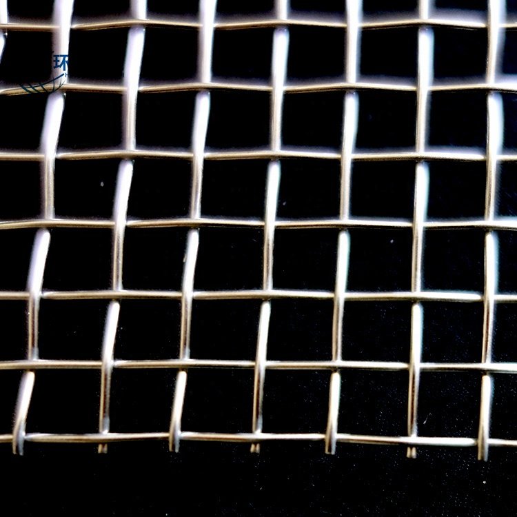 3 Mesh 6.3 mm Aperture 2.2 mm Wire diameter 1m*30m 304 Stainless Steel Crimped Wire Mesh Mine Screen Filter