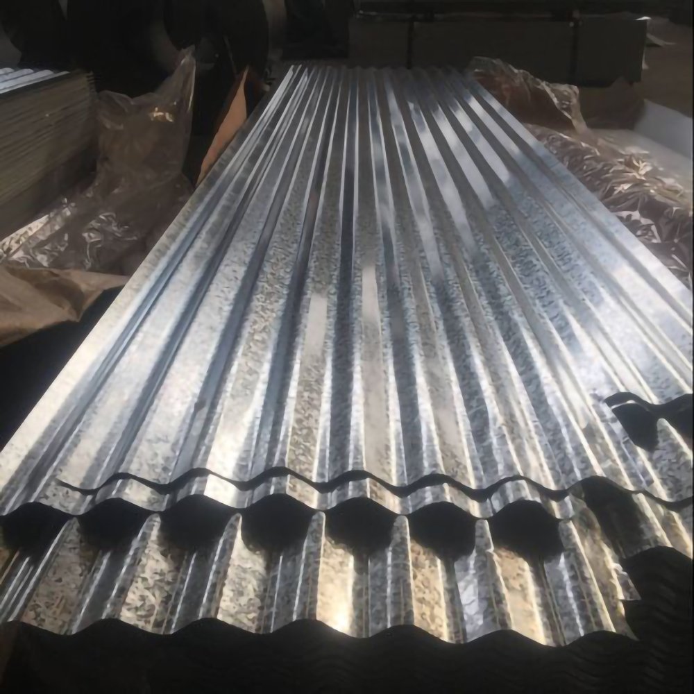 22 gauge 14 ft galvanized zinc metal corrugated gi steel roofing sheets for Africa