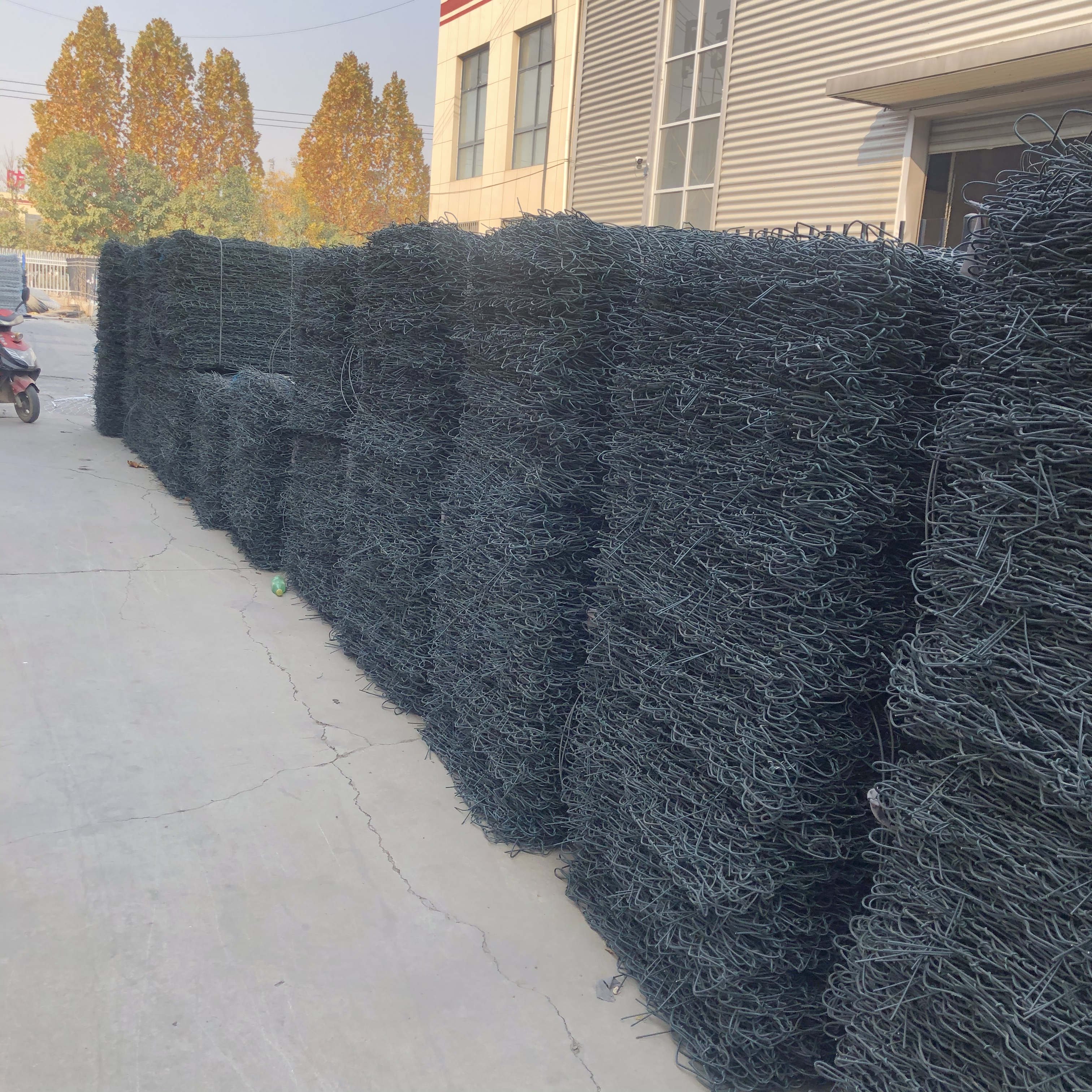 80x100mm 2x1x1m 3mm PVC coated zinc coated 260 gsm heavy duty gabion basket for river