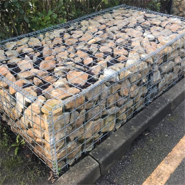 Steel Wire Cube Gabion Planter 100x50x50cm Rustproof and Weather-Resistant Garden Wall with Cut Welded Mesh Raised Bed