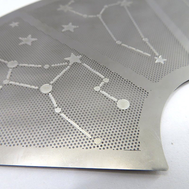 Acid etching stainless steel chemical etching disc