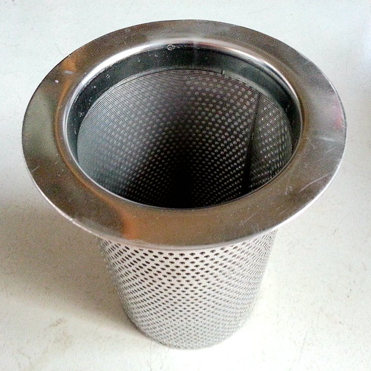 304 316 Stainless Steel Sintered Wire Cylinder Sprial Welded Perforated Porous Mesh Filter Tube