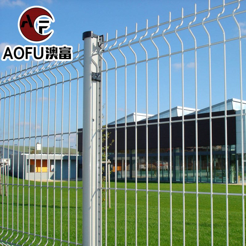 AOFU Welded Wire Mesh Fence Powder Coated 3d Curved Fence 0.63 -2.43 m or Customized Panel Height Wire Mesh 3d Fence