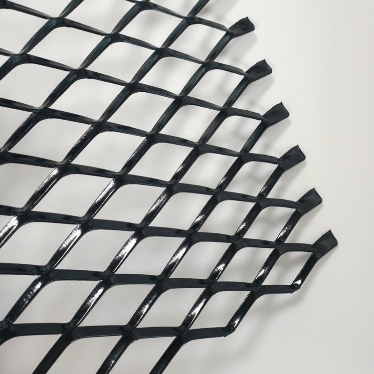 Diamond Hole Punched Aluminum Metal Mesh Sheet For Safety Fence