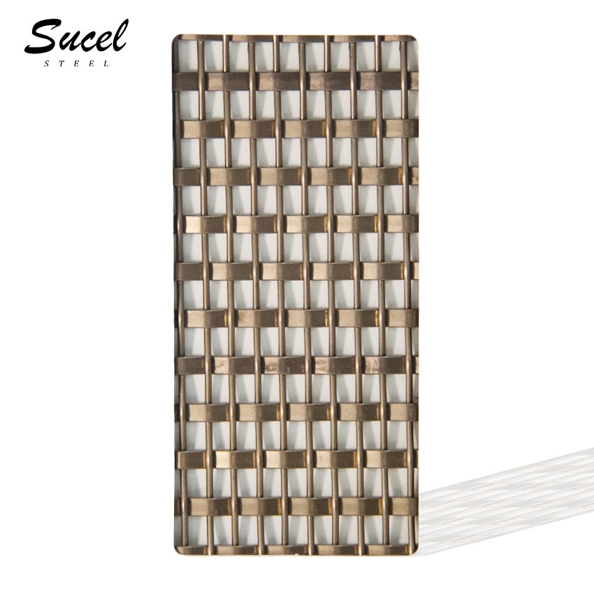 Sucel Steel metal building materials decorated stainless steel mesh cladding for interior decoration