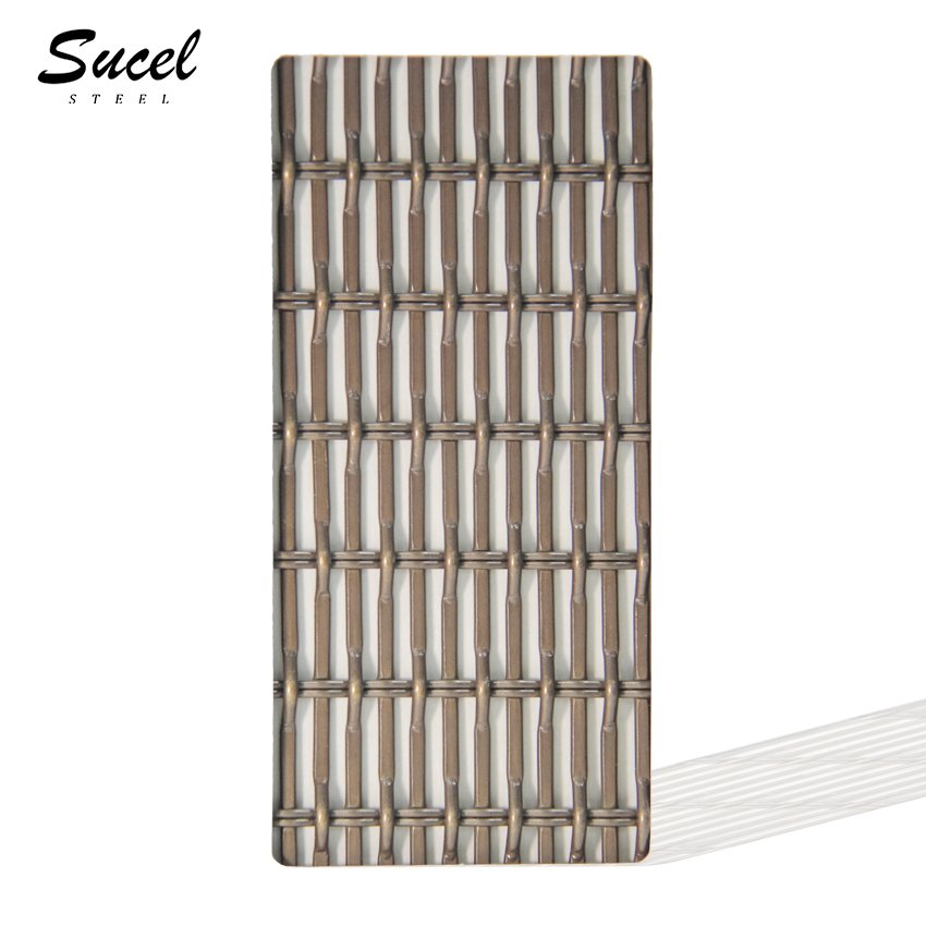 Sucel Steel metal building materials decorated stainless steel mesh cladding for interior decoration