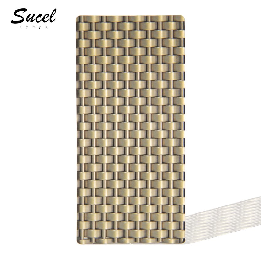 Sucel Steel metal building materials decorated stainless steel mesh cladding for interior decoration