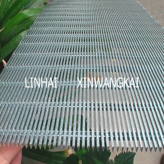 Galvanized steel wedge wire sheet mesh with metal frame