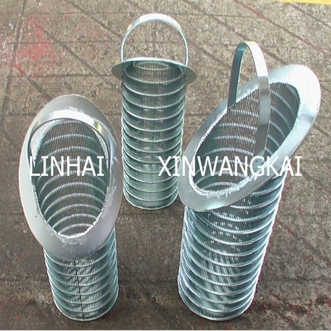 Galvanized steel wedge wire sheet mesh with metal frame