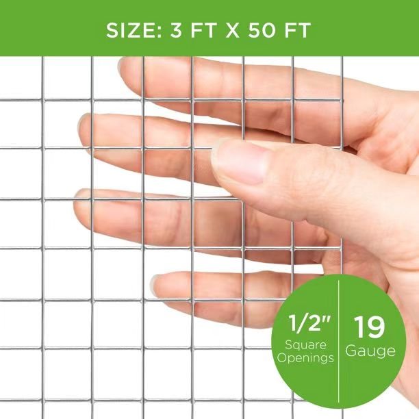 Hot selling 1x1 pvc coated welded wire mesh