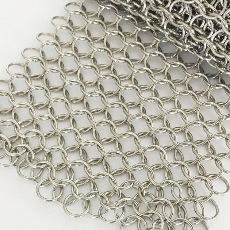 Chain Mail Decorative Metal Screen Mesh Metal Ring Mesh Curtain