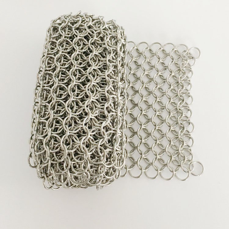 Chain Mail Decorative Metal Screen Mesh Metal Ring Mesh Curtain