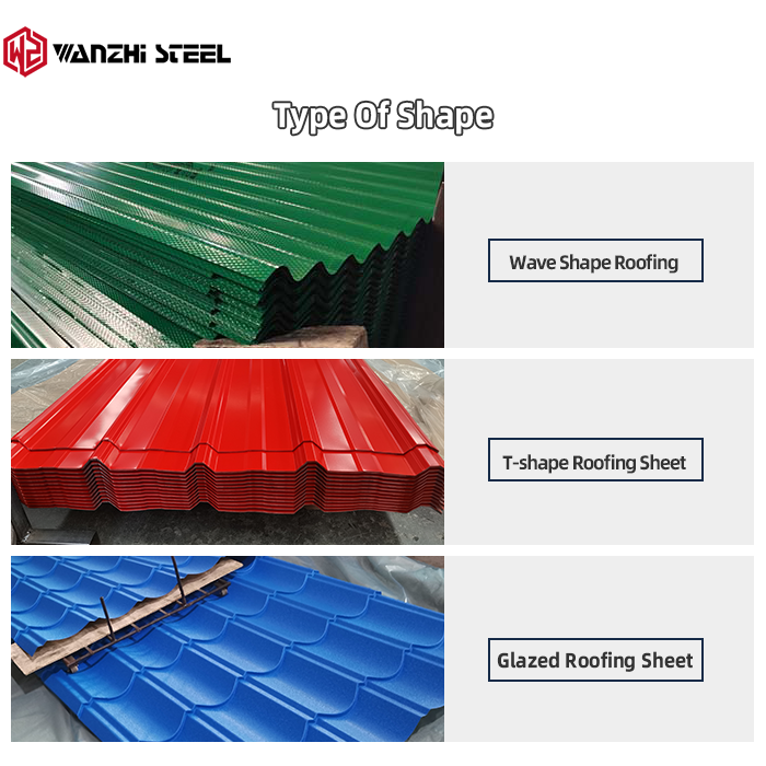 Color Coated Corrugated Ppgi Galvanized Galvalume Steel Ppgl Prepainted Metal Roofing Sheet