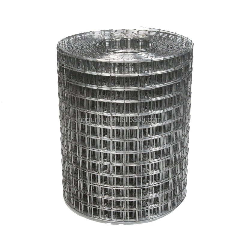 Square Chicken Cage Welded Steel Wire Mesh Roll Galvanised Wire Netting For Livestock Fence