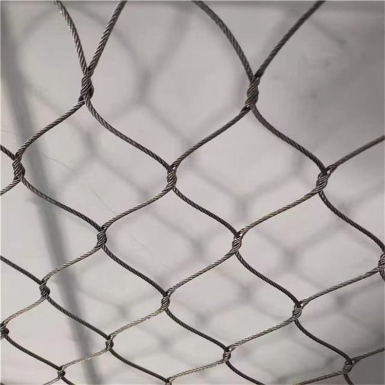 316 Flexible Stainless Steel Wire Rope Ferrule Zoo Fence Aviary Bird Parrot Netting Mesh