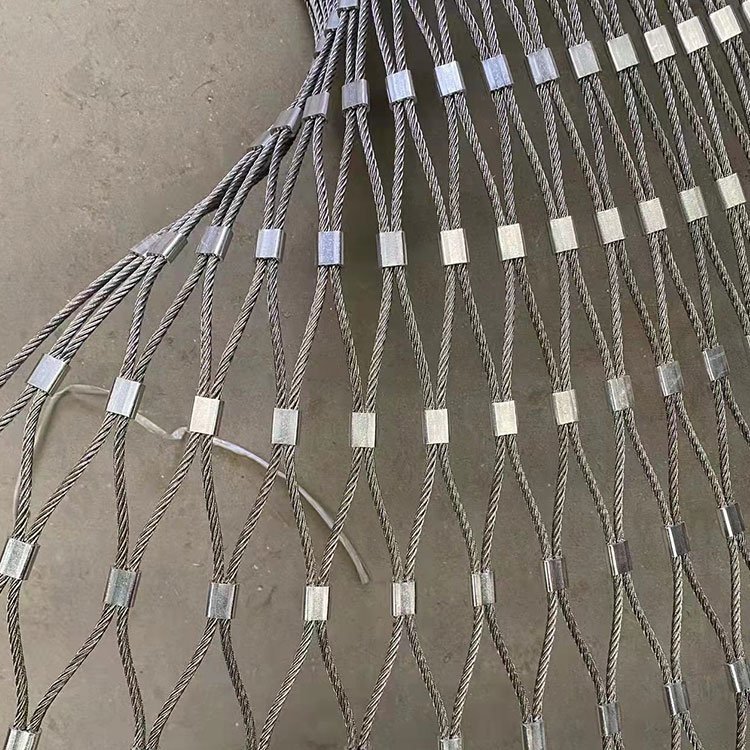 316 Flexible Stainless Steel Wire Rope Ferrule Zoo Fence Aviary Bird Parrot Netting Mesh
