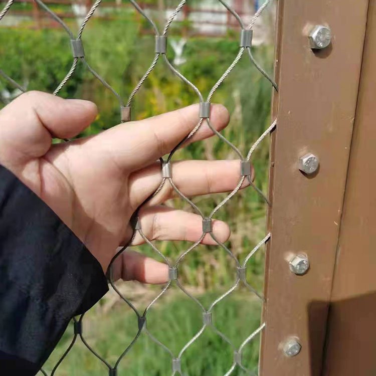 316 Flexible Stainless Steel Wire Rope Ferrule Zoo Fence Aviary Bird Parrot Netting Mesh