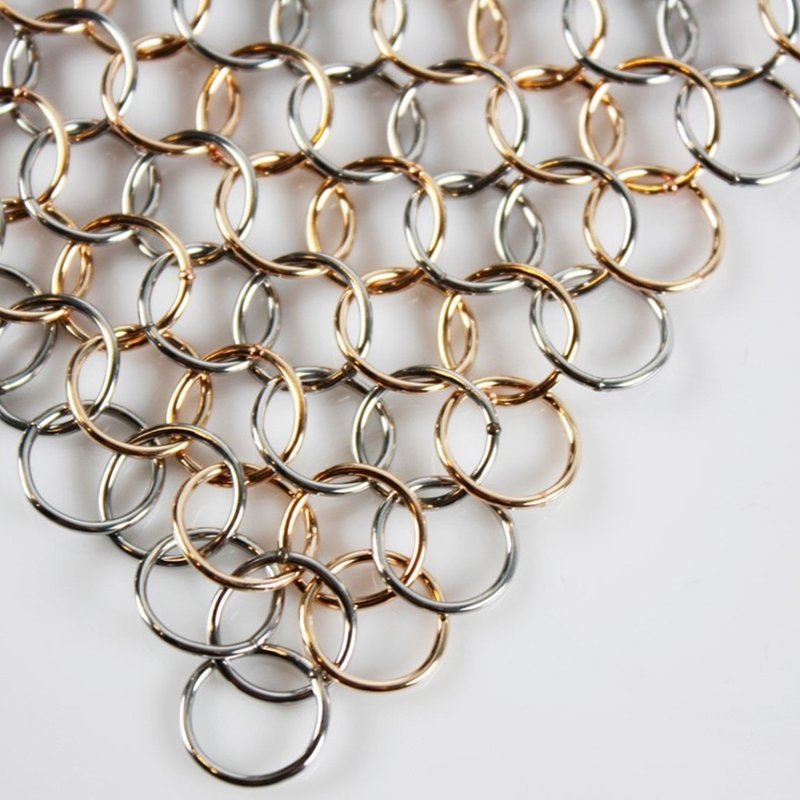 chain mail mesh stainless steel ring mesh curtain metal decorative mesh
