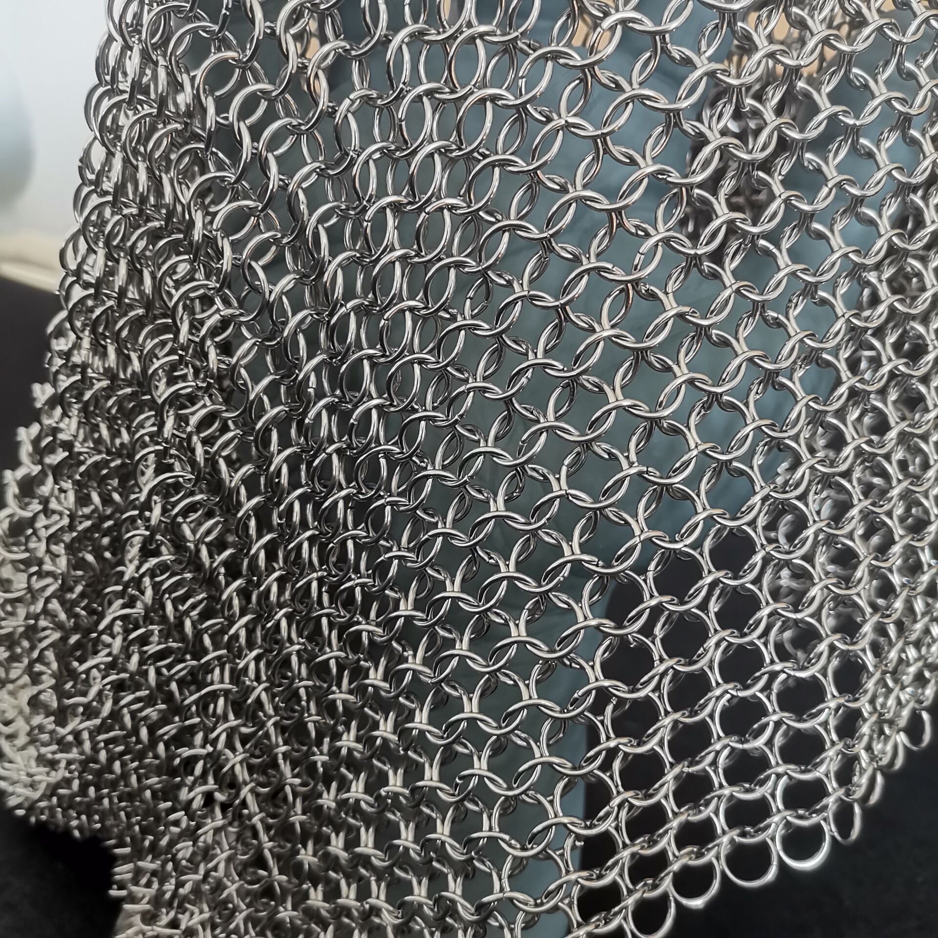 chain mail mesh stainless steel ring mesh curtain metal decorative mesh