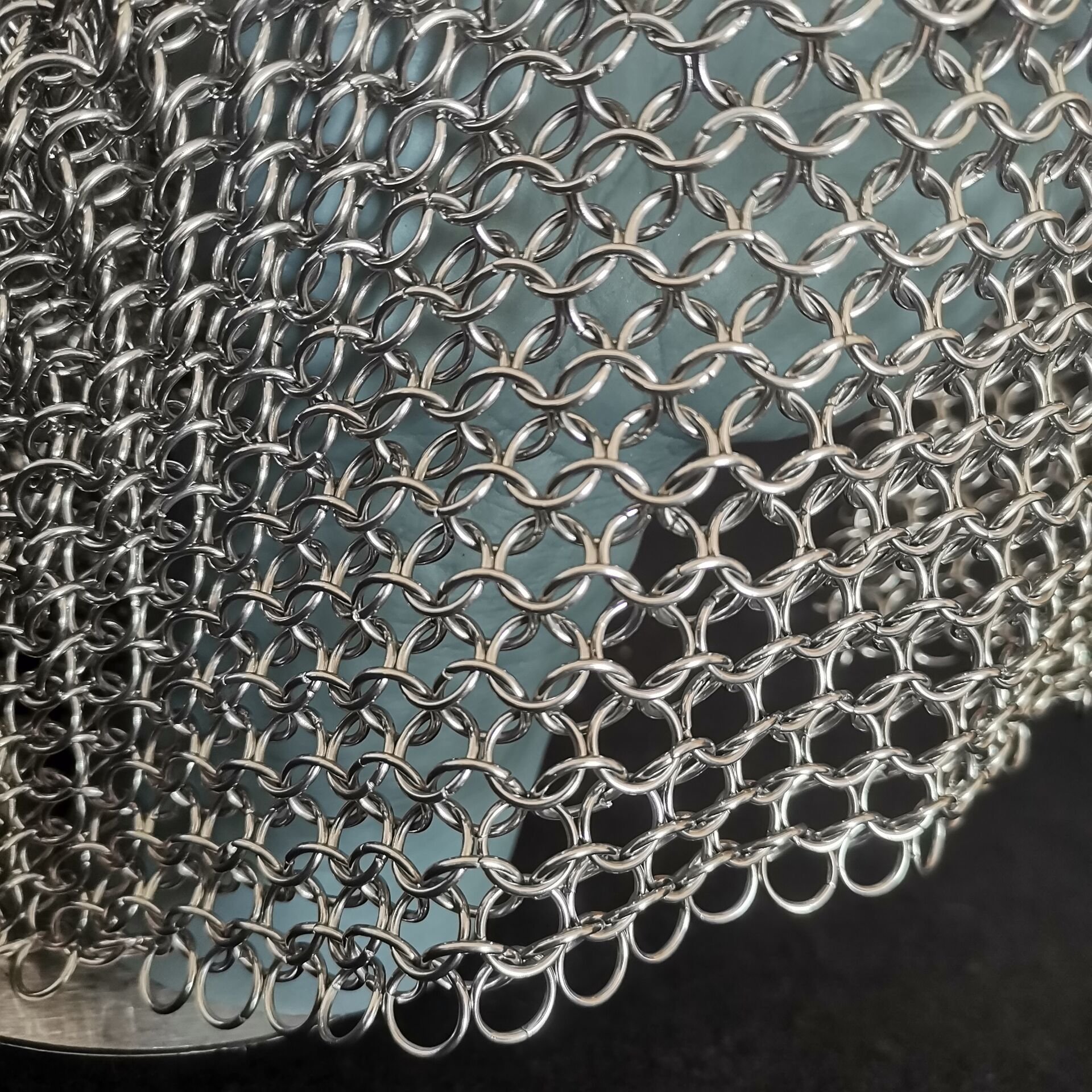 chain mail mesh stainless steel ring mesh curtain metal decorative mesh