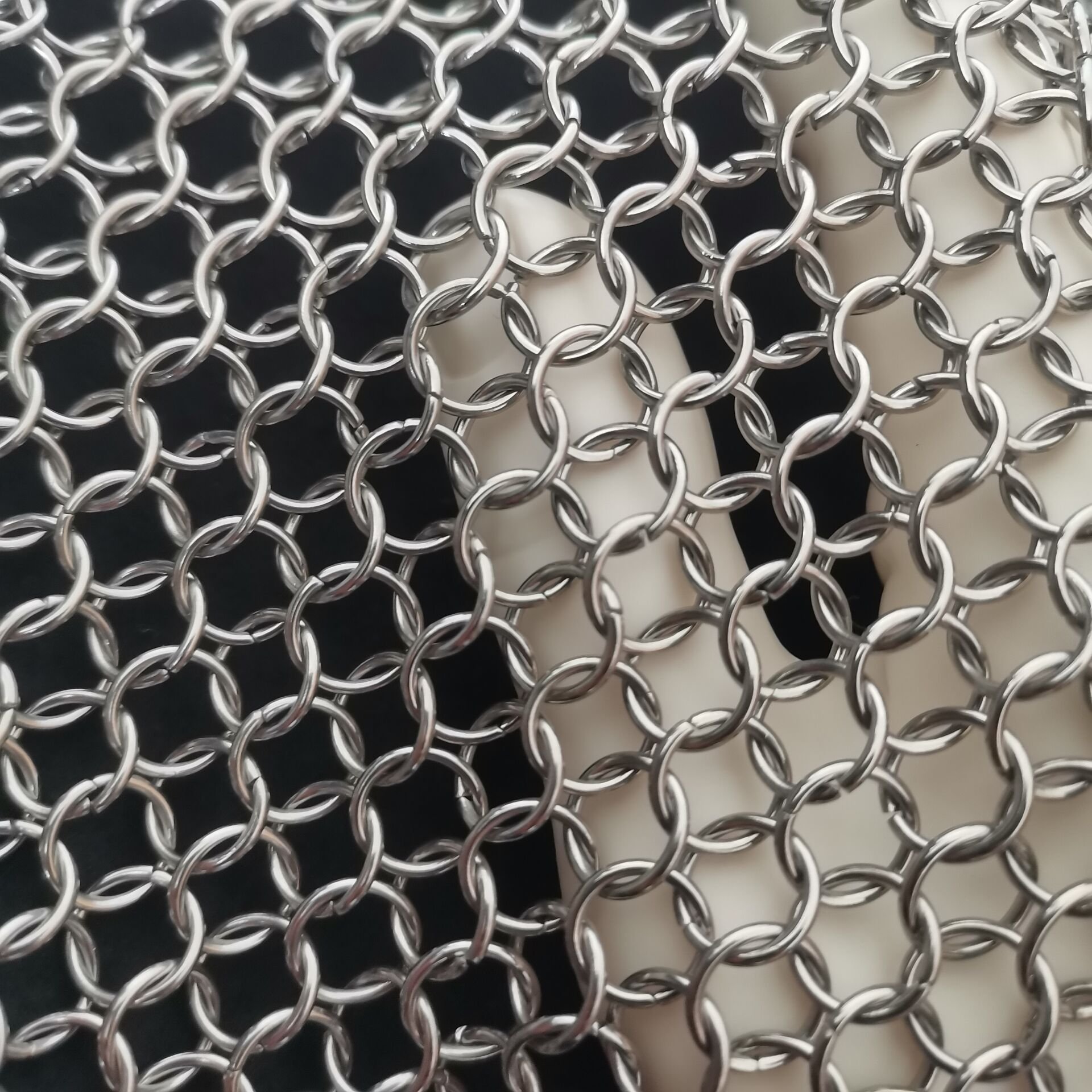 chain mail mesh stainless steel ring mesh curtain metal decorative mesh