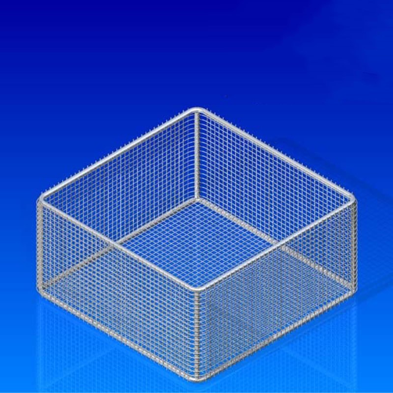 Durable and Rust-Resistant Stainless Steel Kitchen Baskets 304 Stainless Steel Kitchen Baskets with Perforated Design