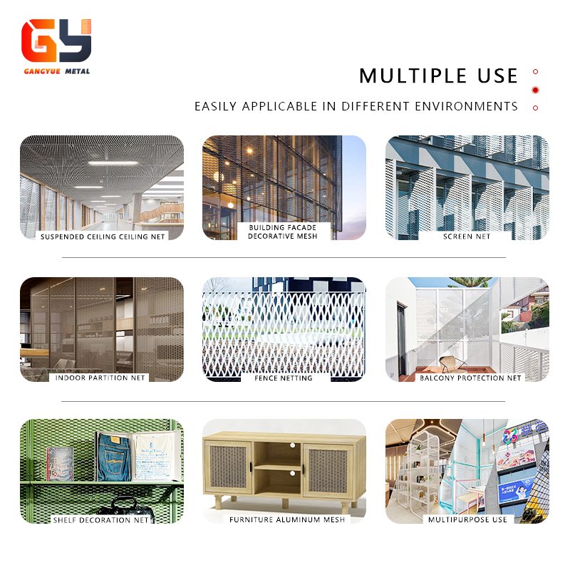 High Quality Aluminum Carbon Steel Expanded Mesh/Galvanized Steel Wire Mesh Micro Expanded Metal Mesh Factory