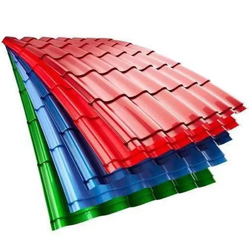 African Corrugated Sheet Galvanized Z30 Width 1000mm Thickness 0.17mm DX51D DX52D Color-coated blue roof panel