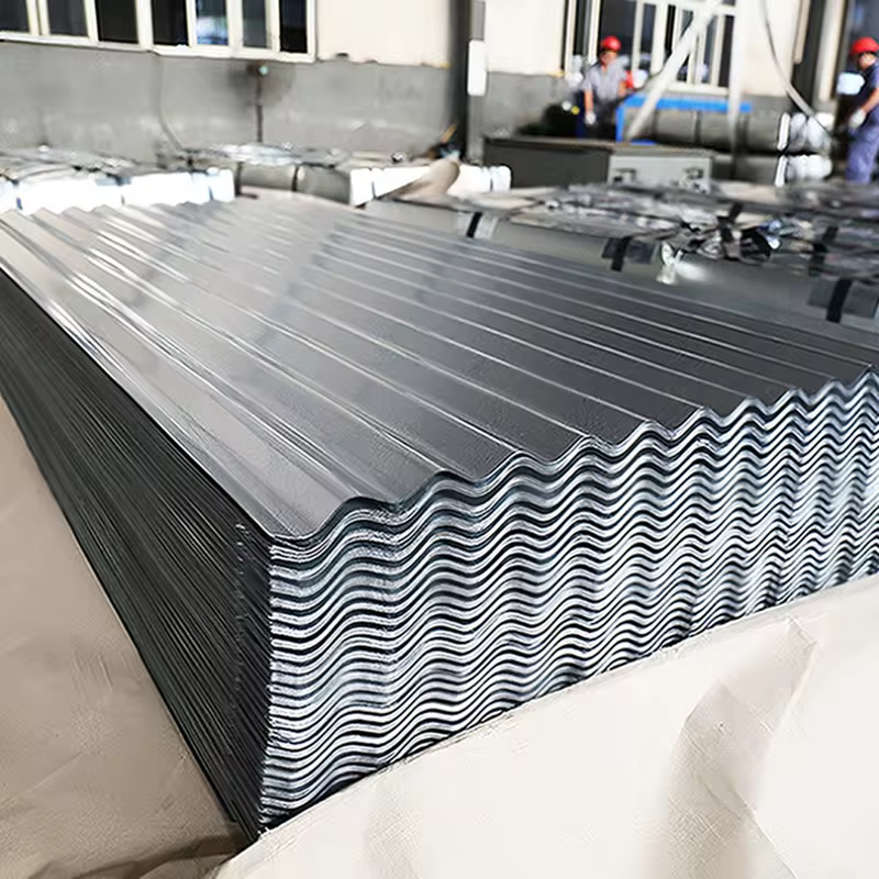 African Corrugated Sheet Galvanized Z30 Width 1000mm Thickness 0.17mm DX51D DX52D Color-coated blue roof panel