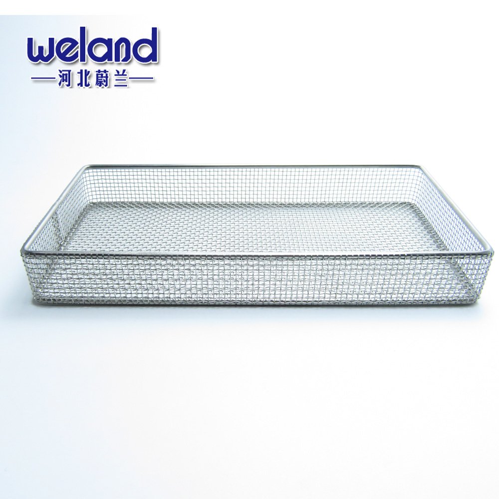 Custom Food Grade Stainless Steel 304 Wire Mesh Tray Basket