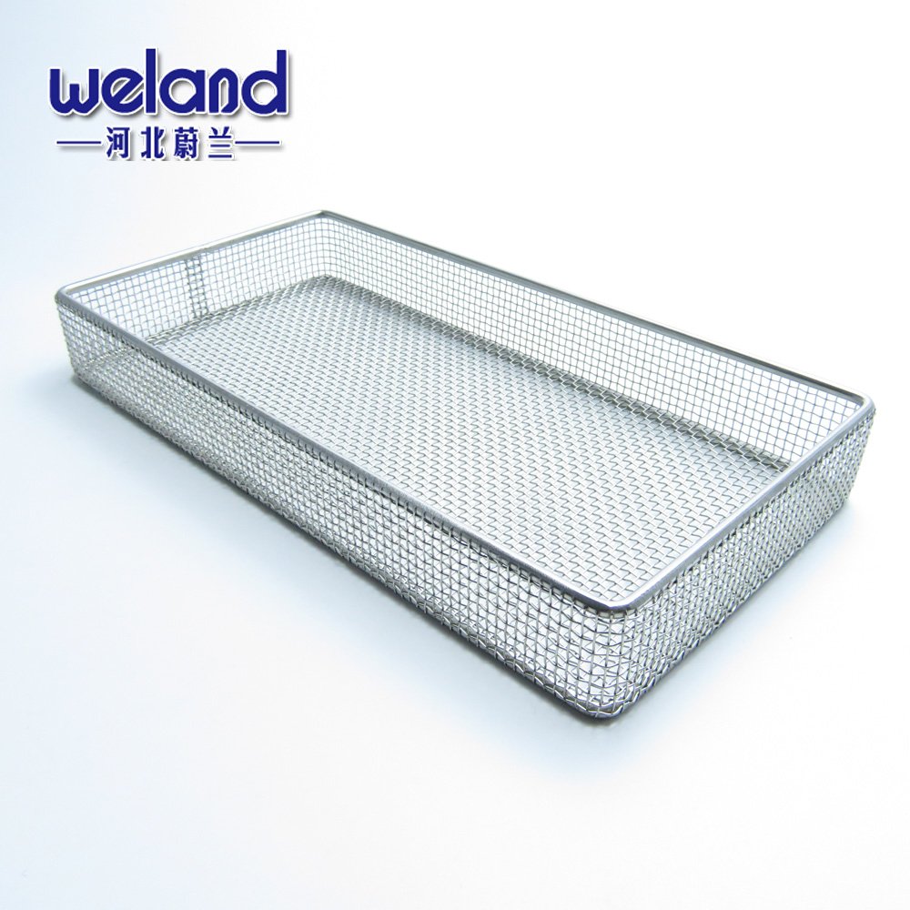 Custom Food Grade Stainless Steel 304 Wire Mesh Tray Basket