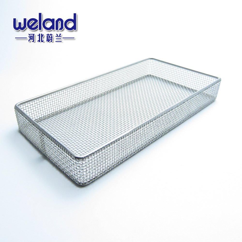 Custom Food Grade Stainless Steel 304 Wire Mesh Tray Basket