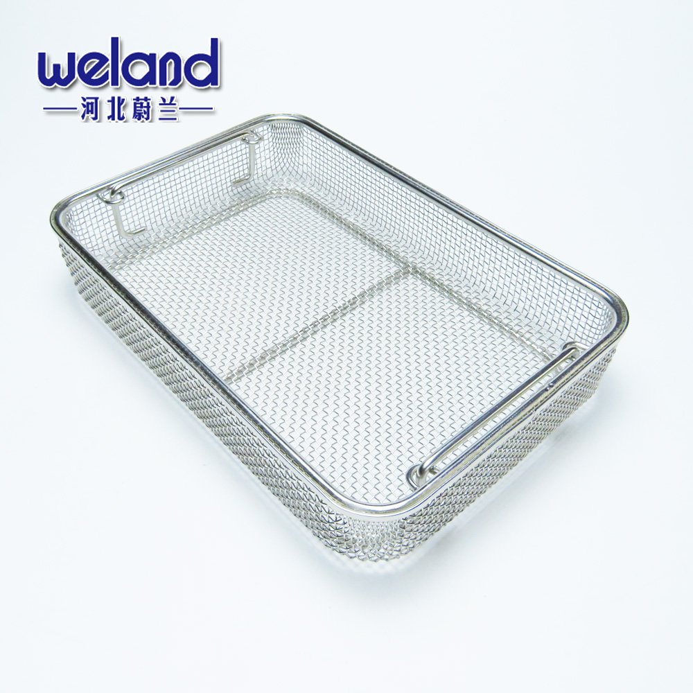 Custom Food Grade Stainless Steel 304 Wire Mesh Tray Basket