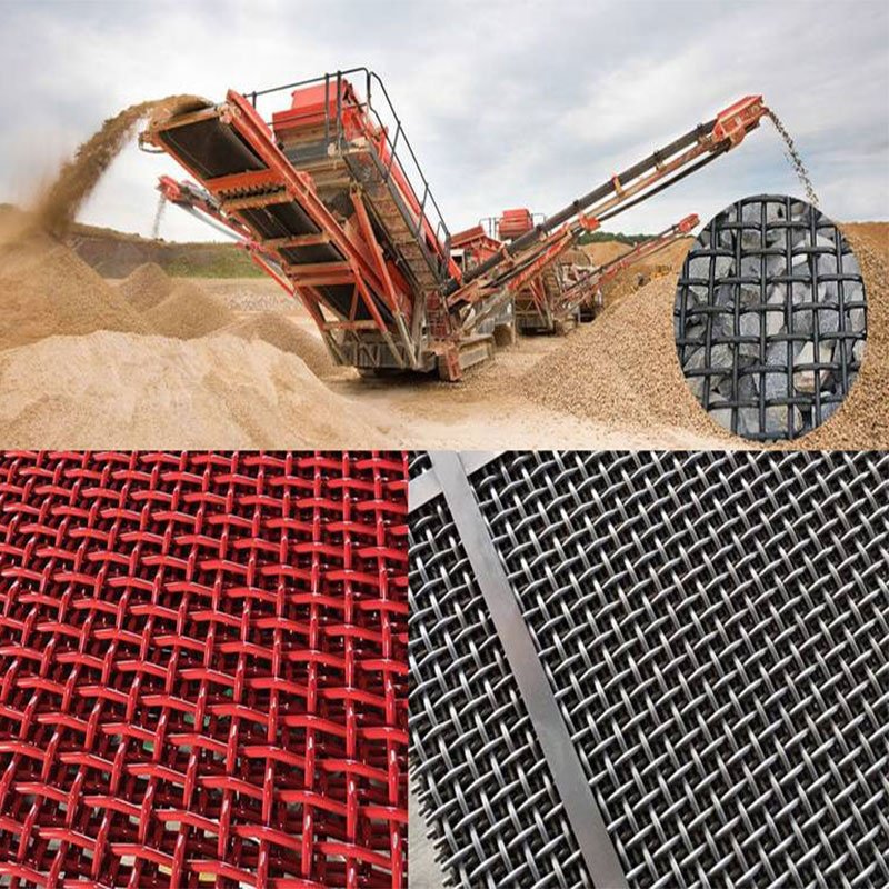 Crimped Wire Mesh Vibrating Screen Mesh Stainless Steel Quarry Mining Screen Mesh