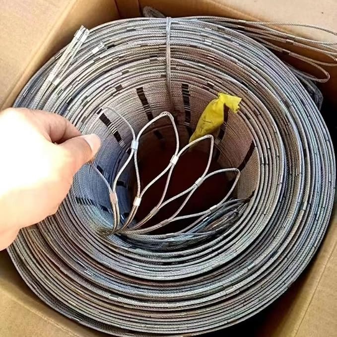 304 316 stainless steel rope mesh/wire rope mesh/ Protecting Mesh Woven Zoo Net