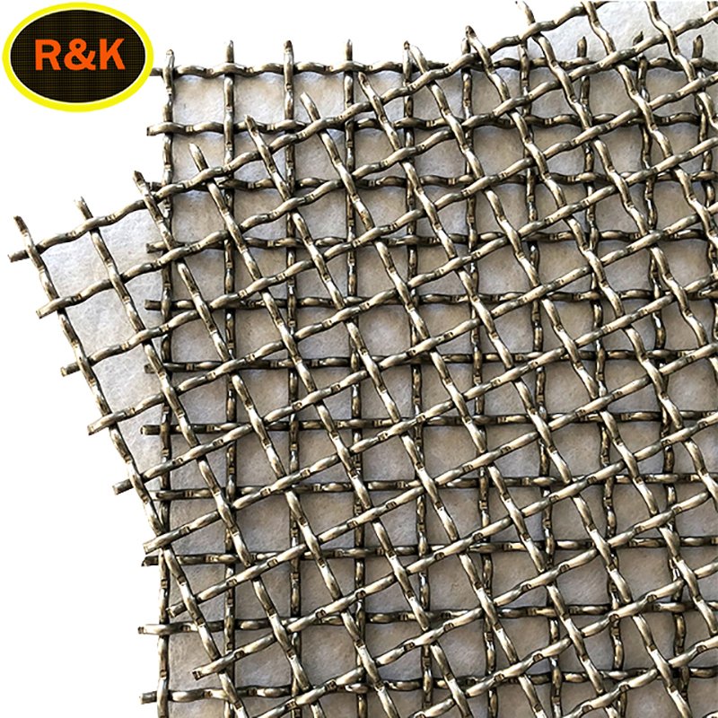 Plain Weave Low carbon , High Carbon Steel Wire Crimped Wire Filter Mesh