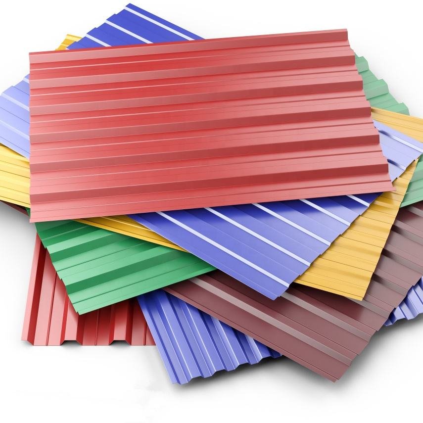 In-stock ASTM gi corrugated zinc roofing sheets color coated roof steel plate 28 gauge