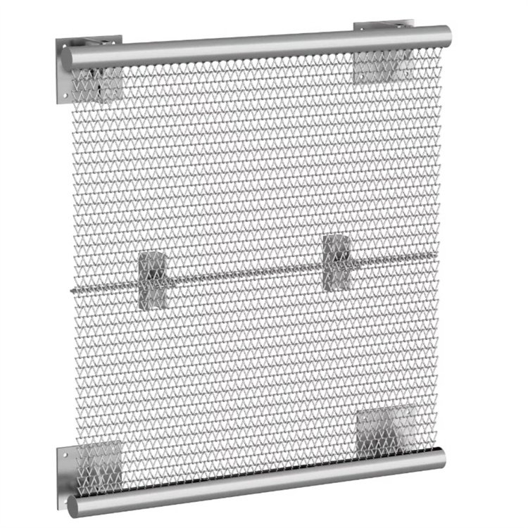 metal Decorative wire mesh/metal decorative screen/Flat Single Crimp Decorative Wire Grille