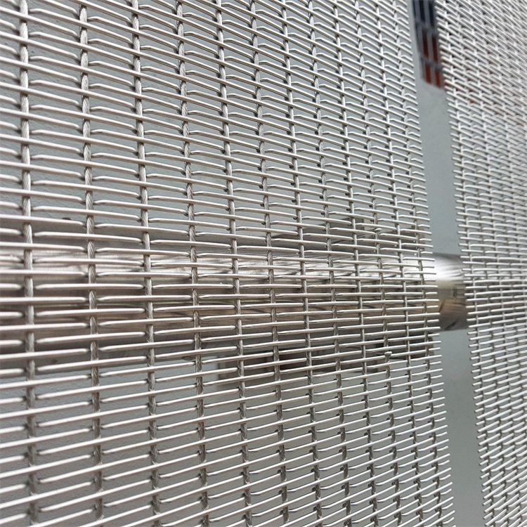 metal Decorative wire mesh/metal decorative screen/Flat Single Crimp Decorative Wire Grille