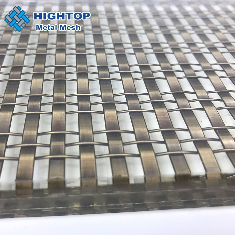 Decorative Interlayer Metal Steel Wire Mesh Laminated Glass Building Laminated Glass Wire Mesh For Laminated Glass