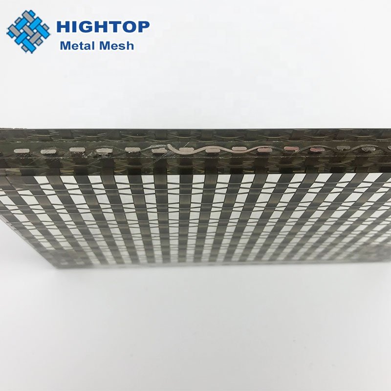 Decorative Interlayer Metal Steel Wire Mesh Laminated Glass Building Laminated Glass Wire Mesh For Laminated Glass
