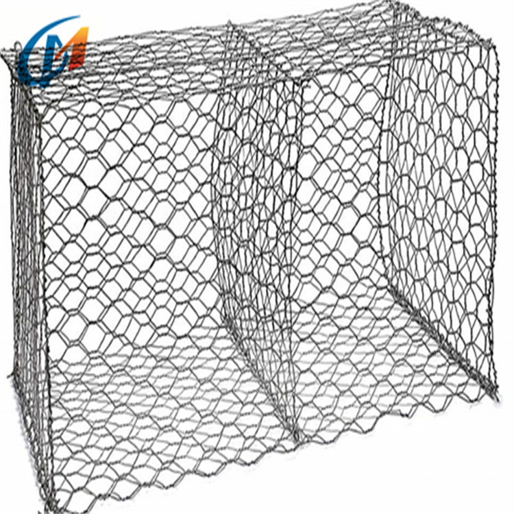 1*1*1 Size Galvanized or PVC Coated Woven Hexagonal Steel Wire Mesh Gabion Box Mesh Stone Cage Wall