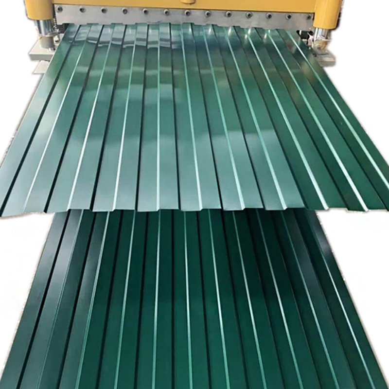 Prime Quality 0.45Mm-0.55Mm Thick Corrugated Prepainted Galvanized Steel Roofing Sheet Dx52D Dx51D DC51D DC52D Model