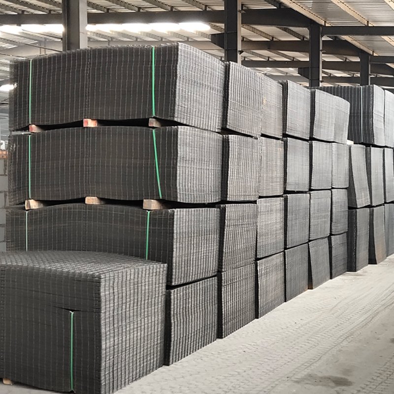 Welded Wire Mesh Panels For Construction 8/6/4mm Black Steel Wire Mesh Panels