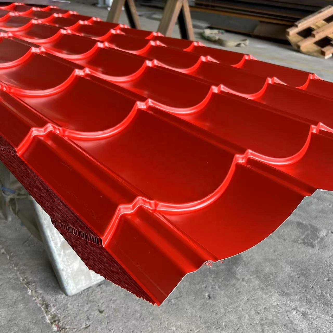 Galvanized colour coated corrugated steel roofing sheet