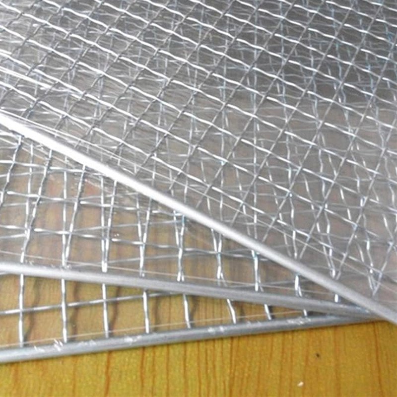 stainless steel Baking Net steel Baking mesh mats Barbecue Grill net Steel Cross Wire for Outdoor Picnic